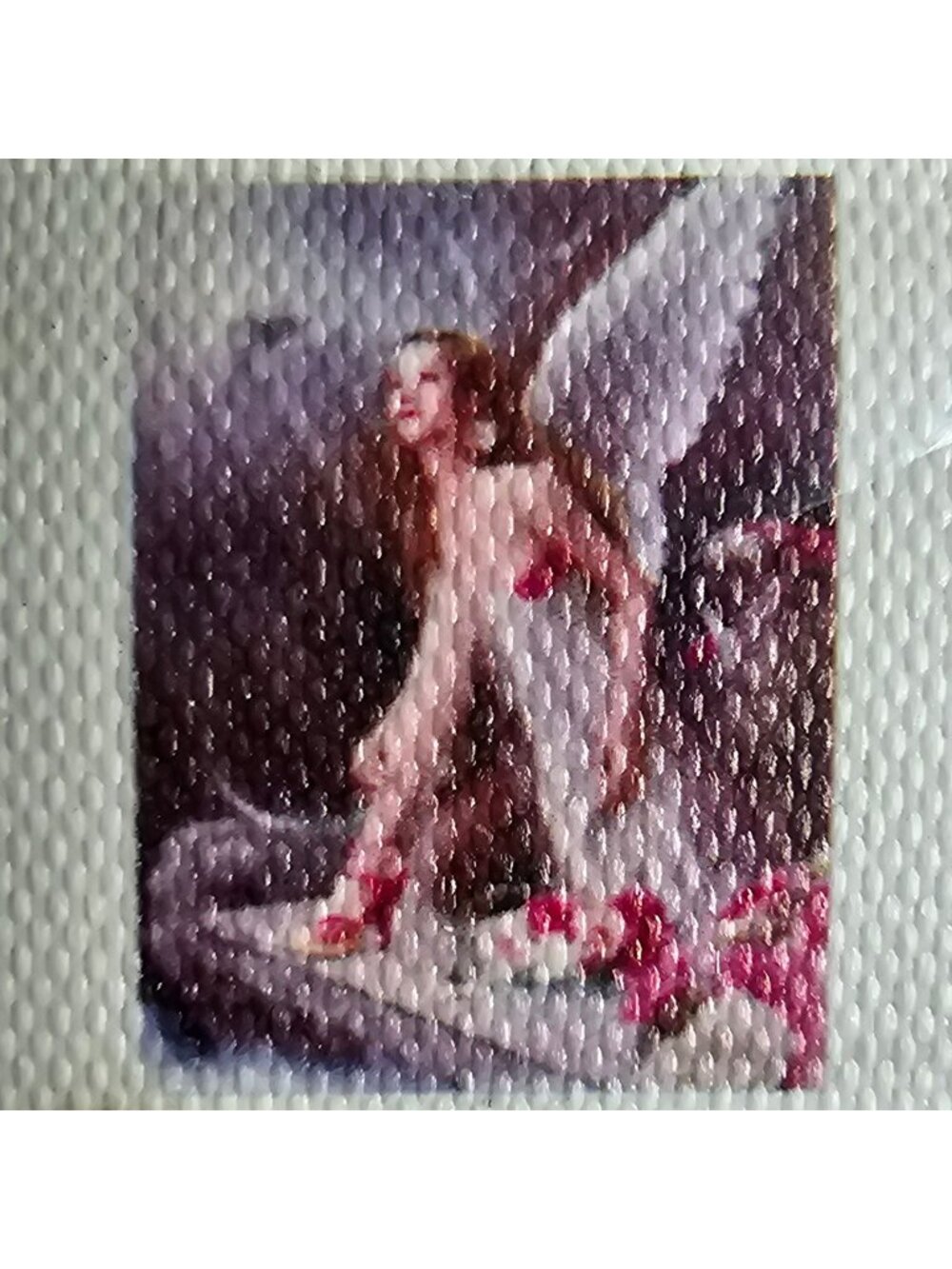 Angel Woman Kneeling Diamond Painting Kit w/ Tools 16x12" DIY Art Craft #L661